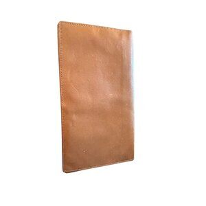 Vintage Lord Buxton Tan Leather Passport Wallet With A.O. Initials